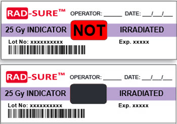 Rad-Sure blood irradiation indicator strip from Ashland