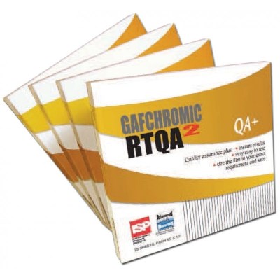 Gafchromic RTQA2 radiochromic film from Ashland packaging